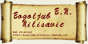 Bogoljub Milisavić vizit kartica